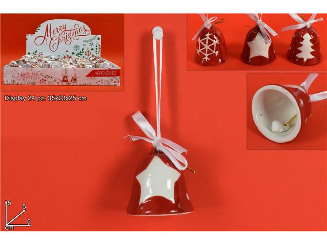 APPENDINO CAMPANELLA 5CM 3ASS ROSSO ART. 82491(GSA54006) (FF