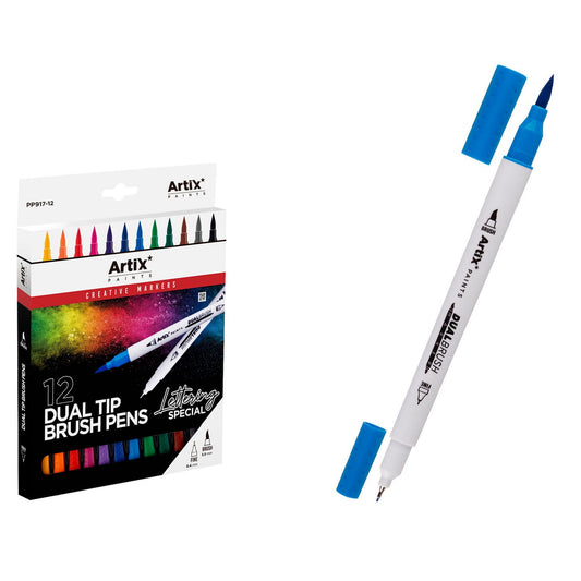 ARTIX PENNARELLI LETTERING DOPPIA PUNTA 12 COL.