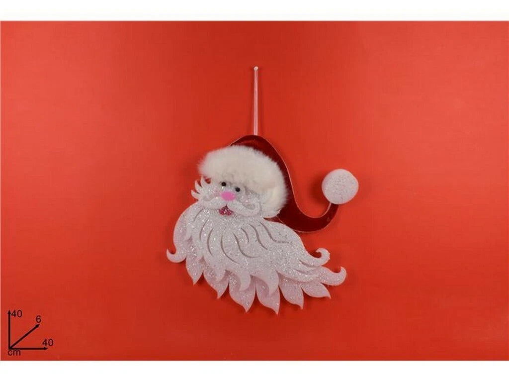 DIETROPORTA VISO BABBO NATALE FELTRO E PELLICCIA CM 40 720AA