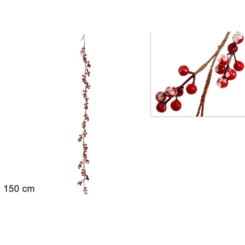GHIRLANDA BACCHE INNEVATE 150 CM XY18-511-1