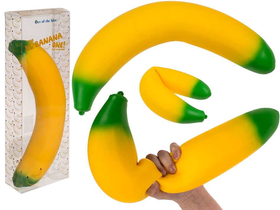 BANANA XL SQUEEZE 40 CM IN CONFEZIONE REGALO PET