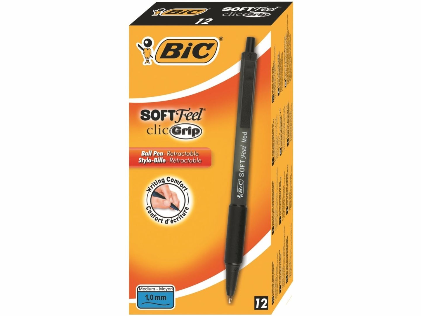 BIC. SOFT FEEL CLIC GRIP BLK
