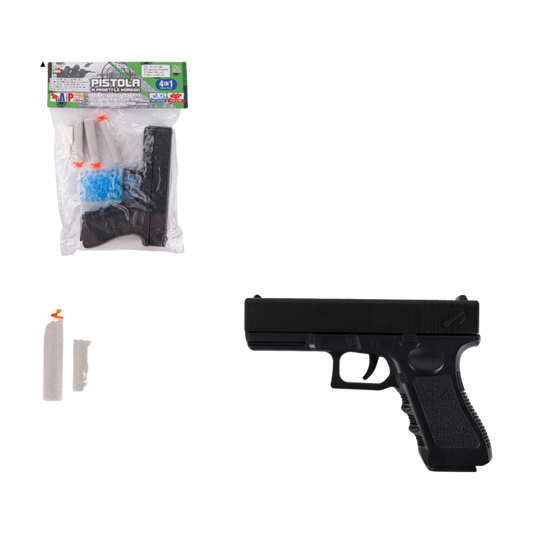 MSWQ00039 BOMBE AD ARIA E AD ACQUA E PISTOLA SOFTBALL IN EVA