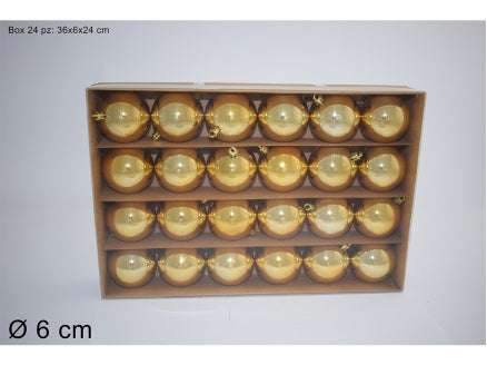 BOX 24PALLE 6CM LUCIDE ORO ART. SC5053-SY-GOLD