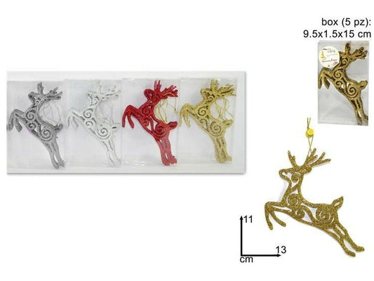 BOX 5 RENNE APPENDINO GLITTER 4 COL.ASS.DISPL.