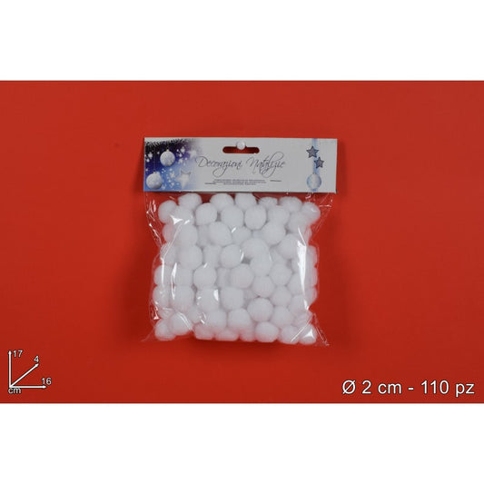 PALLINE OVATTA 2CM 110 PEZZI ART. ZH6659