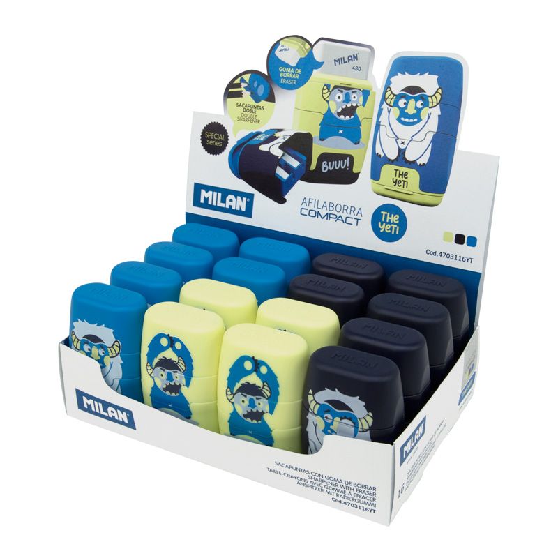 CAJA EXPOSITORA 16 AFILABORRAS COMPACT THE YETI