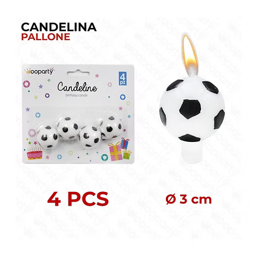 CANDELINE PALLONE 4PCS D.3CM