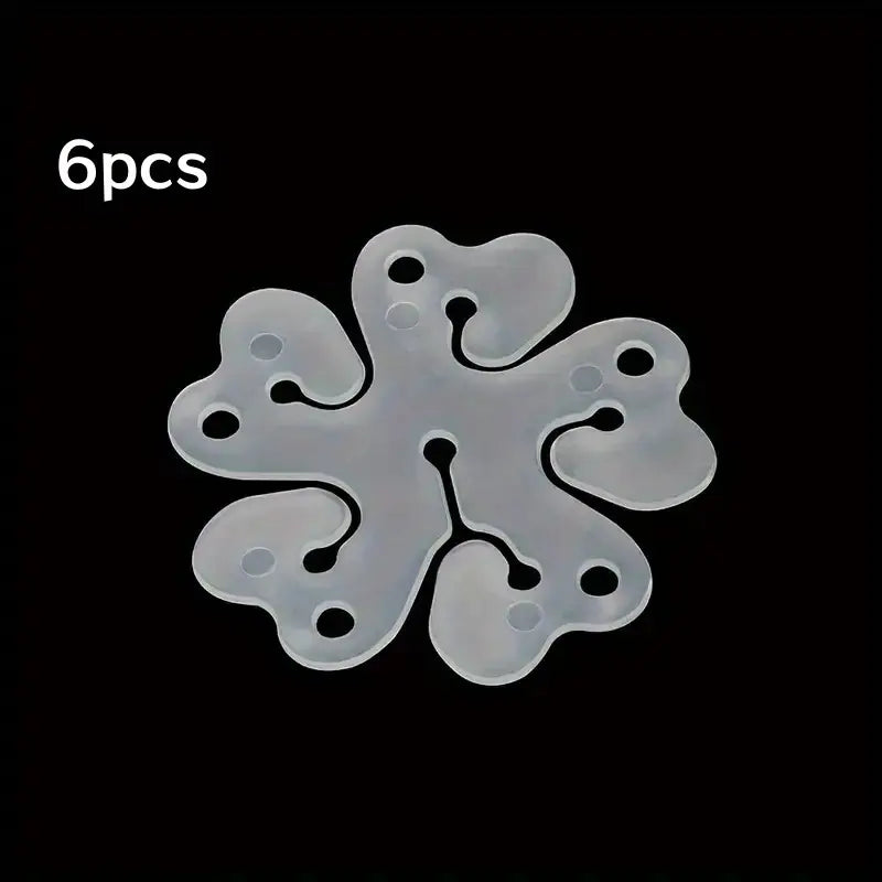 CLIP PER 6 PALLONCINI A FIORE 6.5CM 10PCS