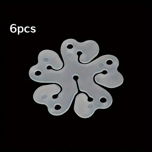 CLIP PER 6 PALLONCINI A FIORE 6.5CM 10PCS