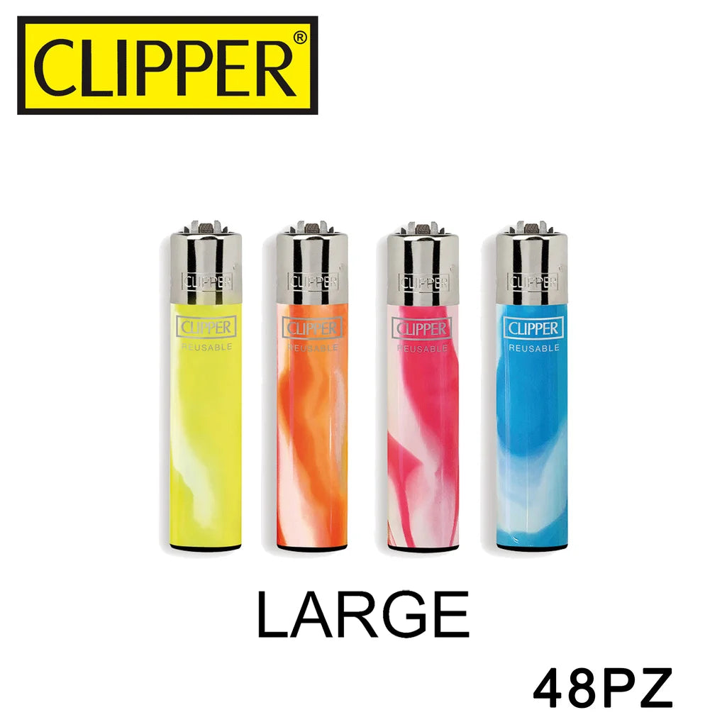 CLIPPER ACCENDINO LARGE FLUO NEBULA BRANDED