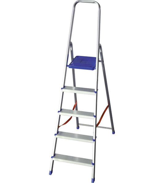 SCALA ALLUMINIO K100 D.LGS.81/08- 5 GRADINI CM.49X10X181H (1