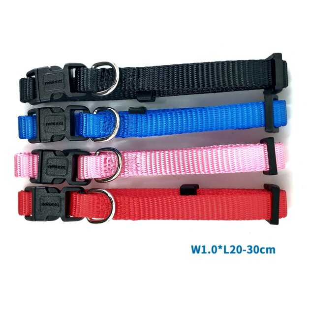 COLLARE IN NYLON BASIC(XSW1.0*L20-30CMQUATTRO ASSORTIMENTI