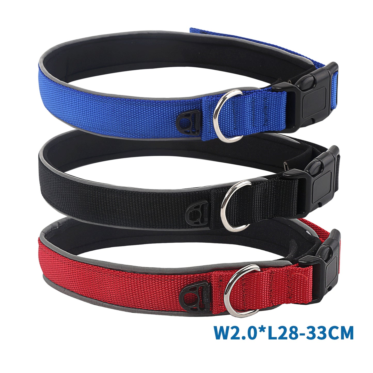 COLLARE IN TESSUTO CON INTERNO IN NEOPRENE(SW2.0*L28-33CM3