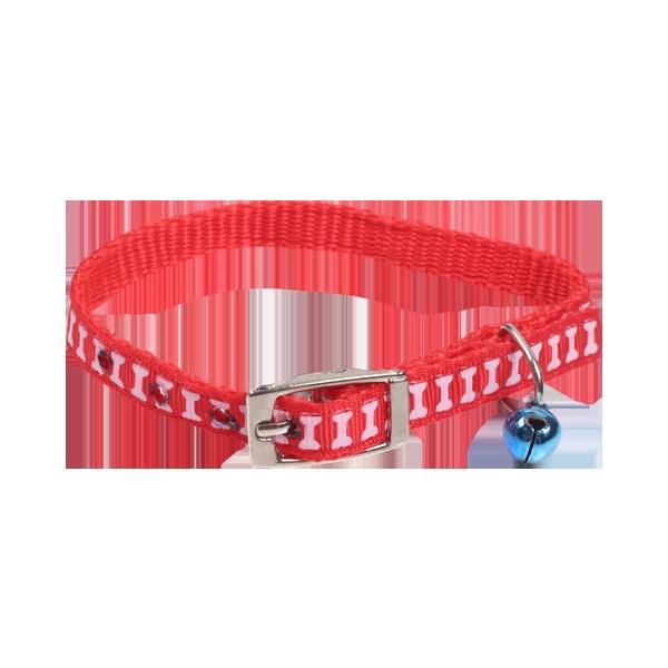 COLLARE PER GATTO CON CAMPANELLINO(W1.0*L21-28CMQUATTRO ASS