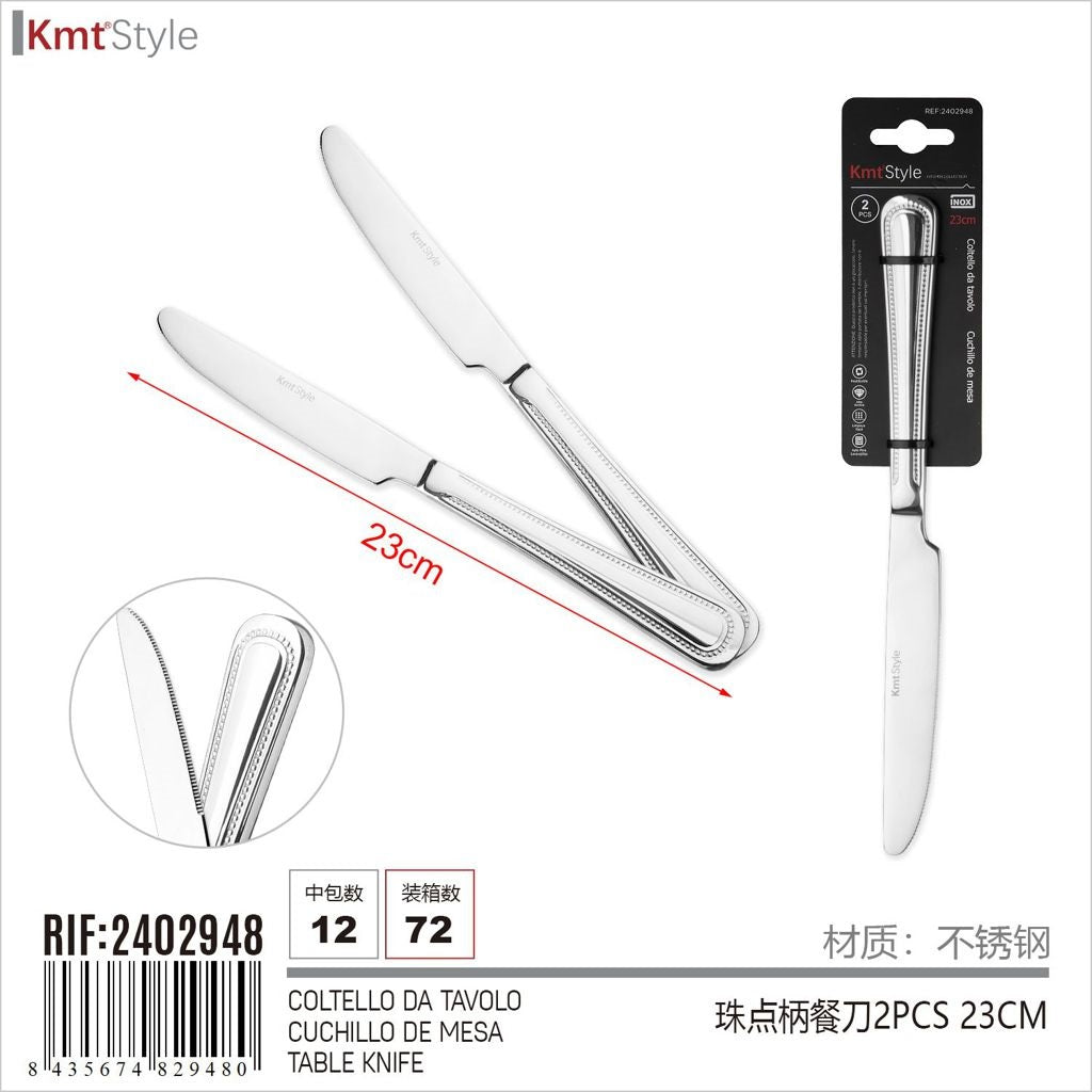 COLTELLO DA TAVOLO 2PCS 23CM