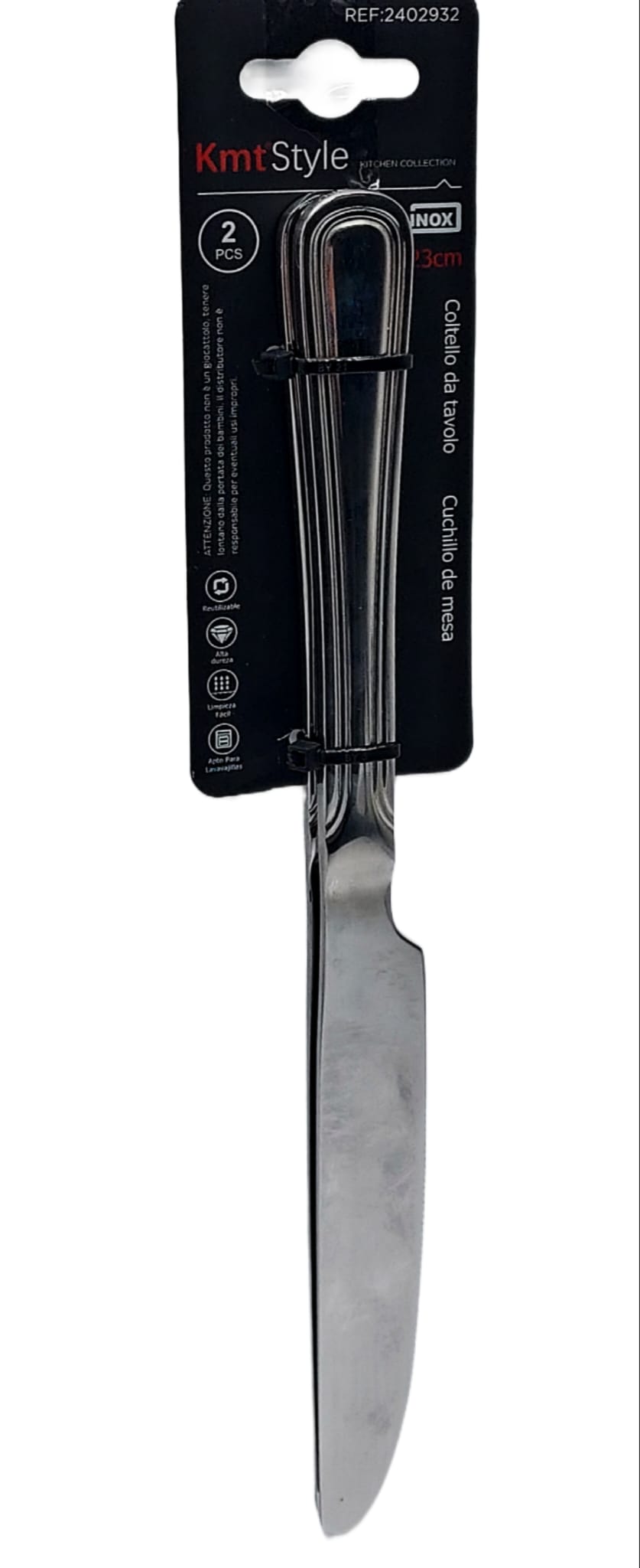 COLTELLO DA TAVOLO 2PCS 23CM