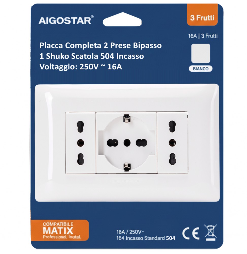 COMBINAZIONE PRESE 2*P17/11 P40 SERIE ABM