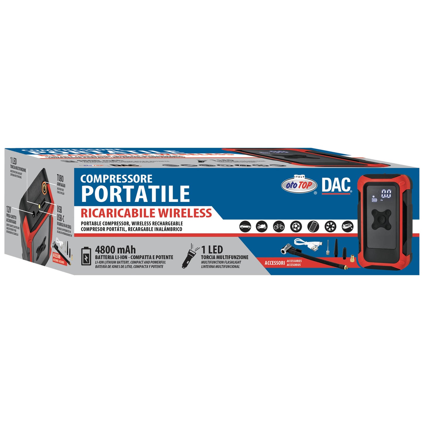 COMPRESSORE PORTATILE RICARIC.WIRELESS