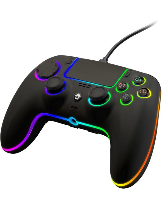 CONTROLLER WIRED NEON BLACK QUBICK