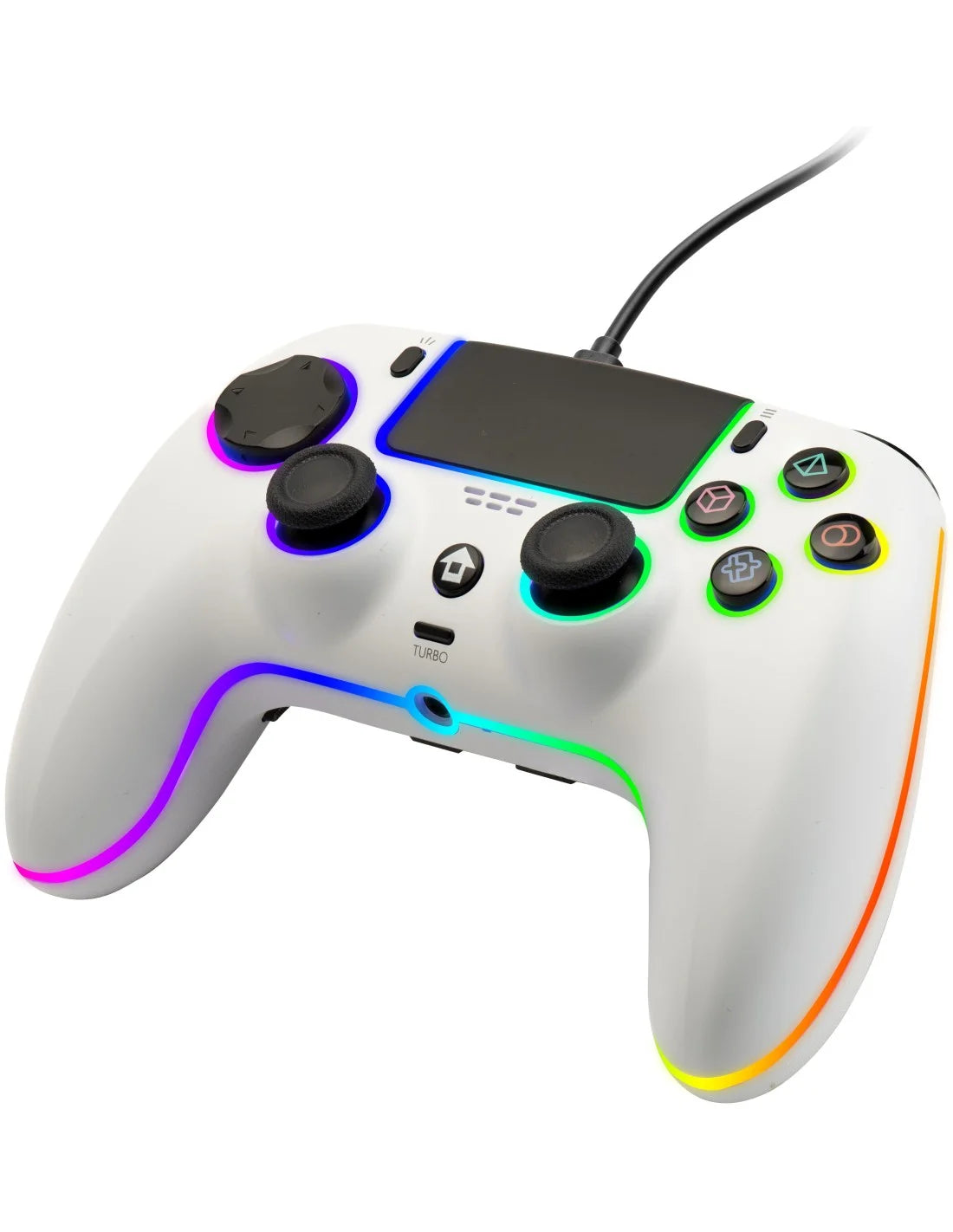 CONTROLLER WIRED NEON WHITE QUBICK