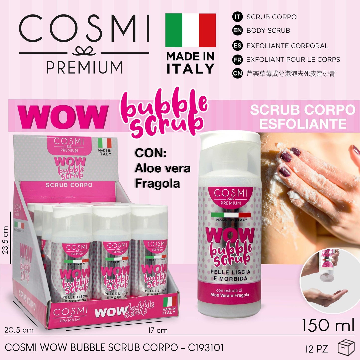 COSMI WOW BUBBLE SCRUB CORPO 150ML