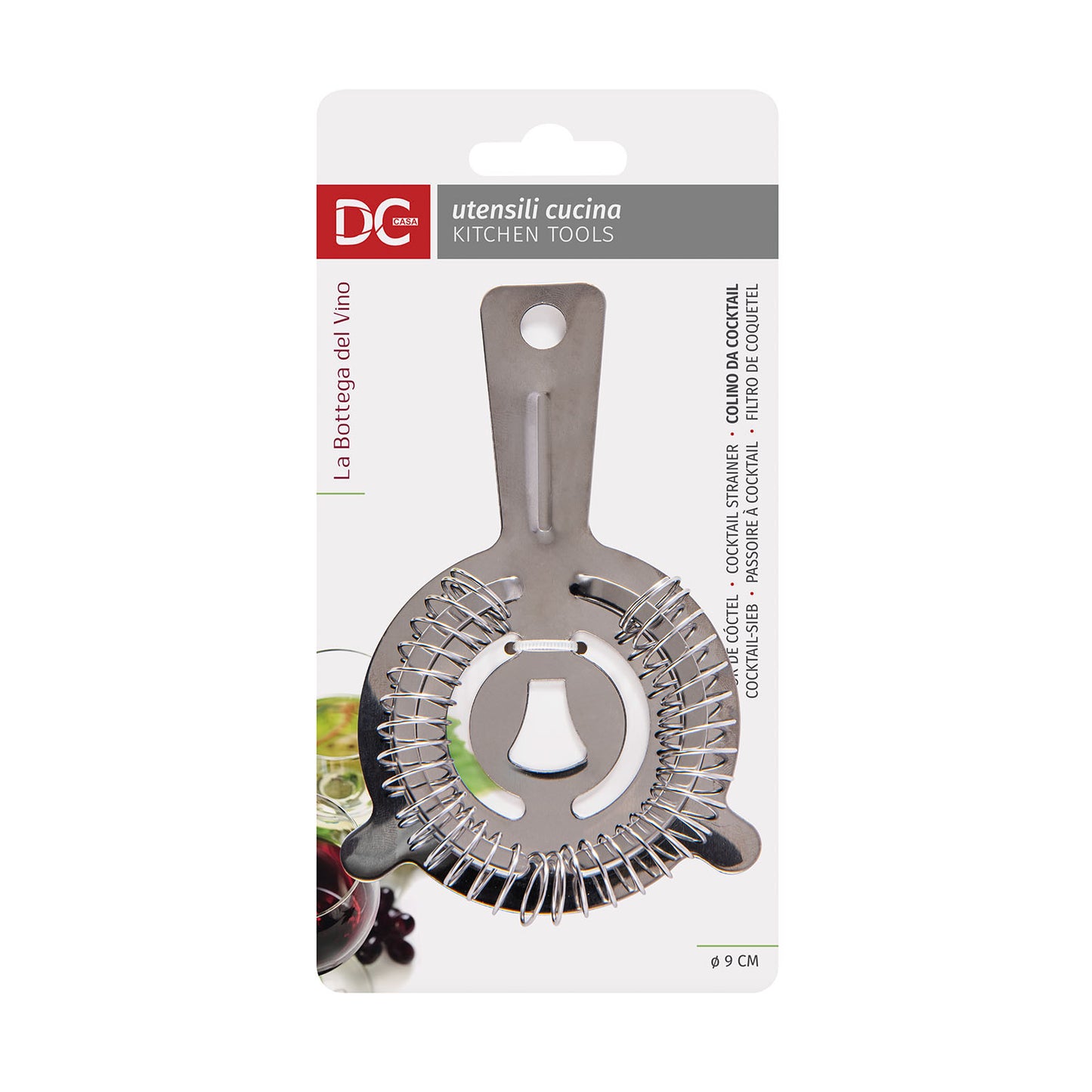 DC CASA COLINO COCKTAIL ACCIAIO 9X19.5X2.5CM