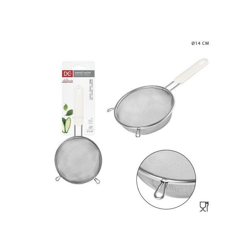 DC CASA COLINO TONDO ACCIAIO C/MAN. D14CM