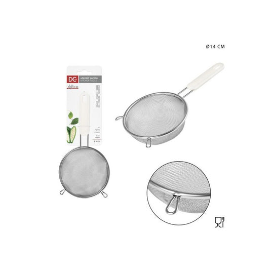 DC CASA COLINO TONDO ACCIAIO C/MAN. D14CM