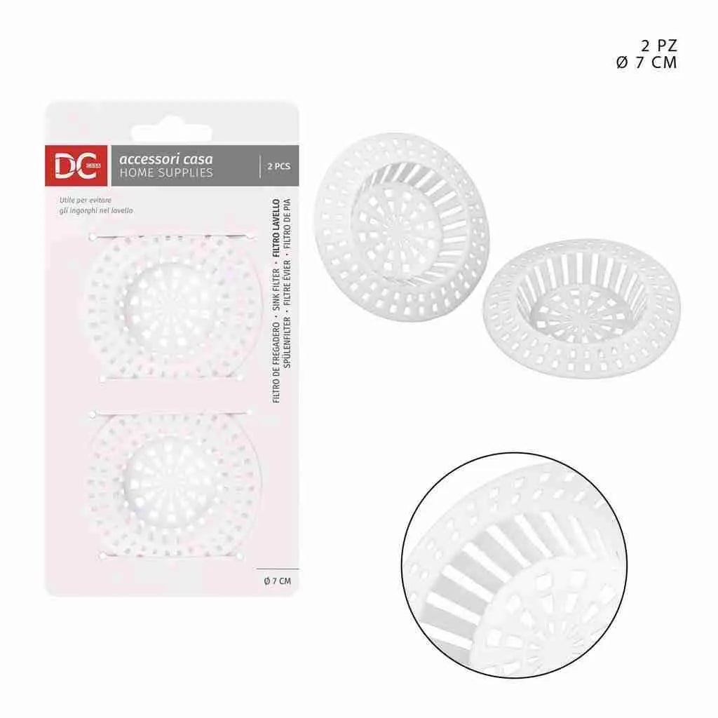 DC CASA FILTRO LAVELLO PLAST. 7CM 2PZ