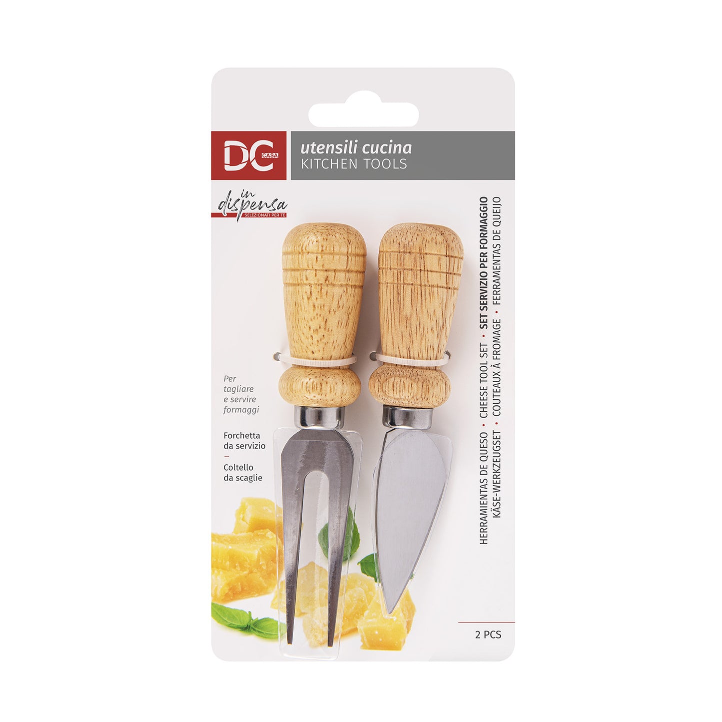 DC CASA FORMAGGIO COLTELLO FORCHETTA 2PZ