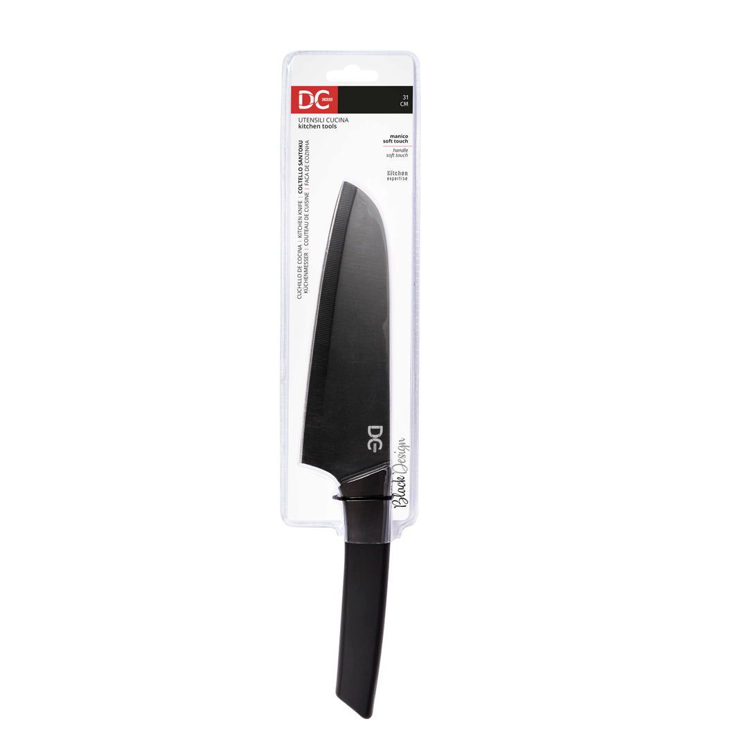DC CASA L/BLACK COLTELLO SANTOKU S/TOUCH 31CM