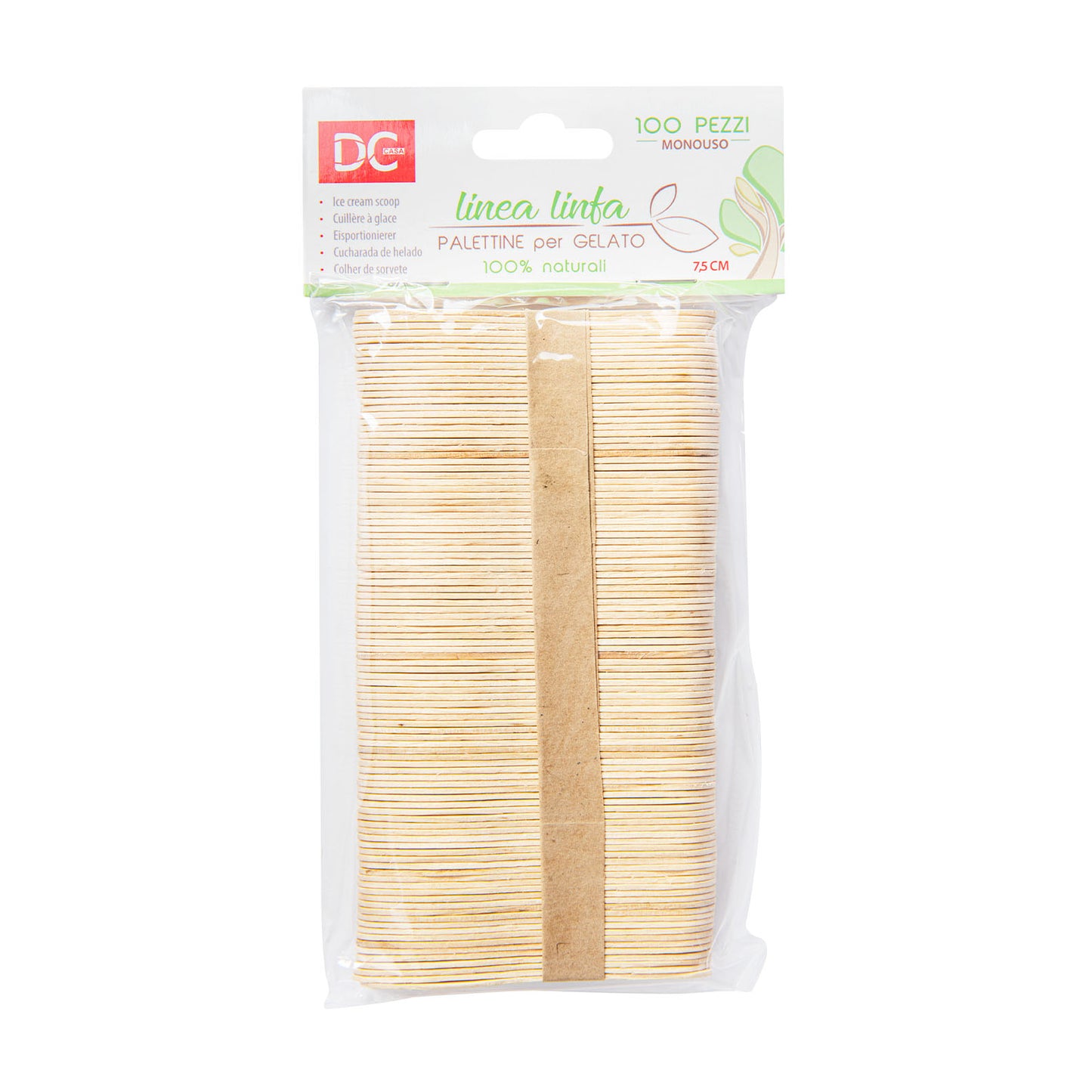 DC CASA PALETTINA LEGNO GELATO 7.5CM 100PZ