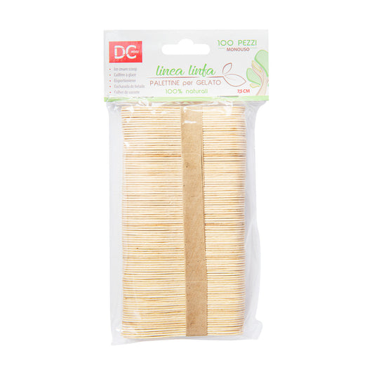 DC CASA PALETTINA LEGNO GELATO 7.5CM 100PZ