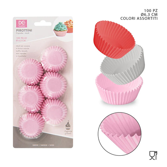 DC CASA PIROTTINO CARTA CUPCAKE  6.3CM 100PZ