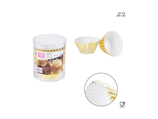 DC CASA PIROTTINO CARTA METAL. ORO  9CM 80PZ