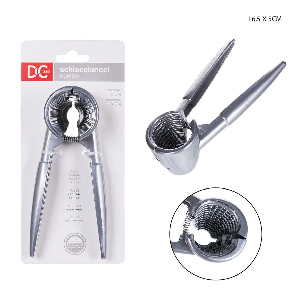 DC CASA SCHIACCIANOCI CONICO 16.5X5CM