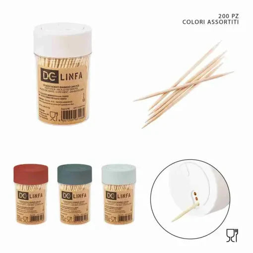 DC CASA STUZZICADENTI BAMBU 200PZ