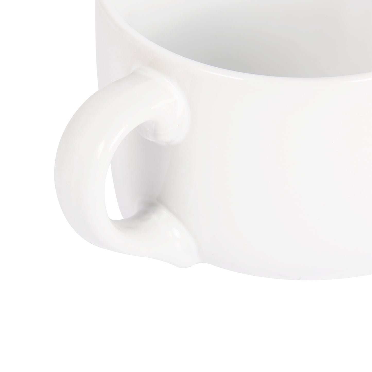 DC CASA TAZZA COLAZIONE C/MAN. GRES 470ML BIANCA