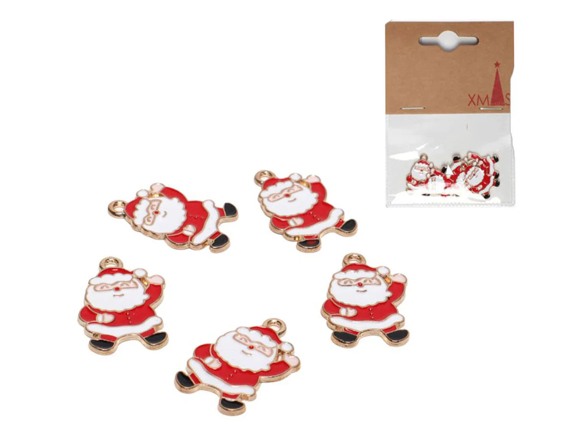 DECORAZIONE NATALIZIA PACCO REGALO 1.8*1.5CM 5PZ