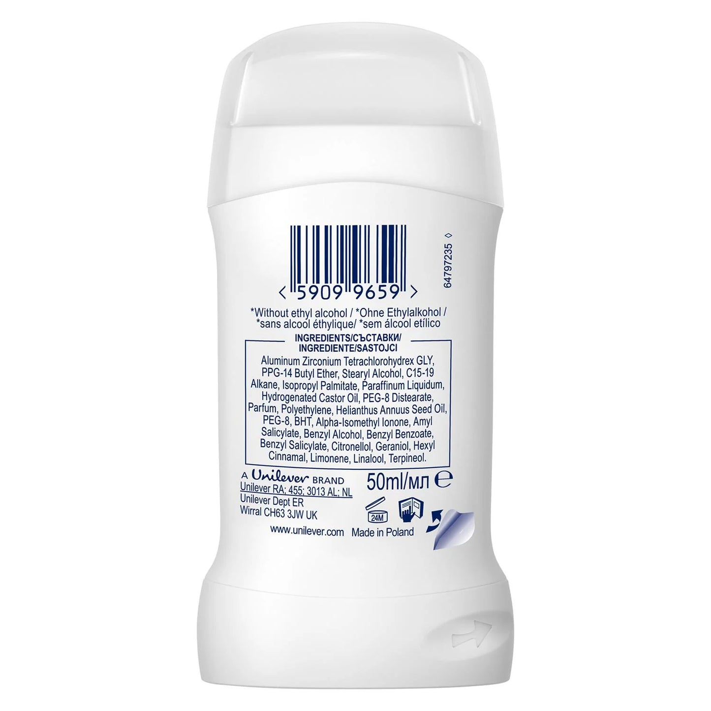 DOVE DEO STICK CLASSIC FRESH M
