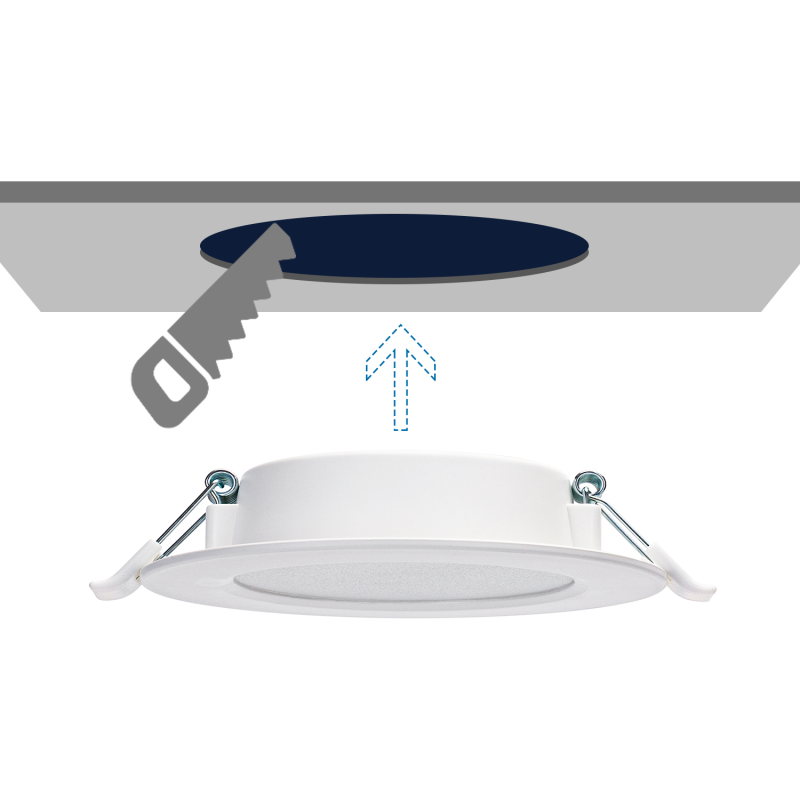 DOWNLIGHT LED E6 ROTONDO DA INCASSO 18W LUCE CALDA(18W3000K