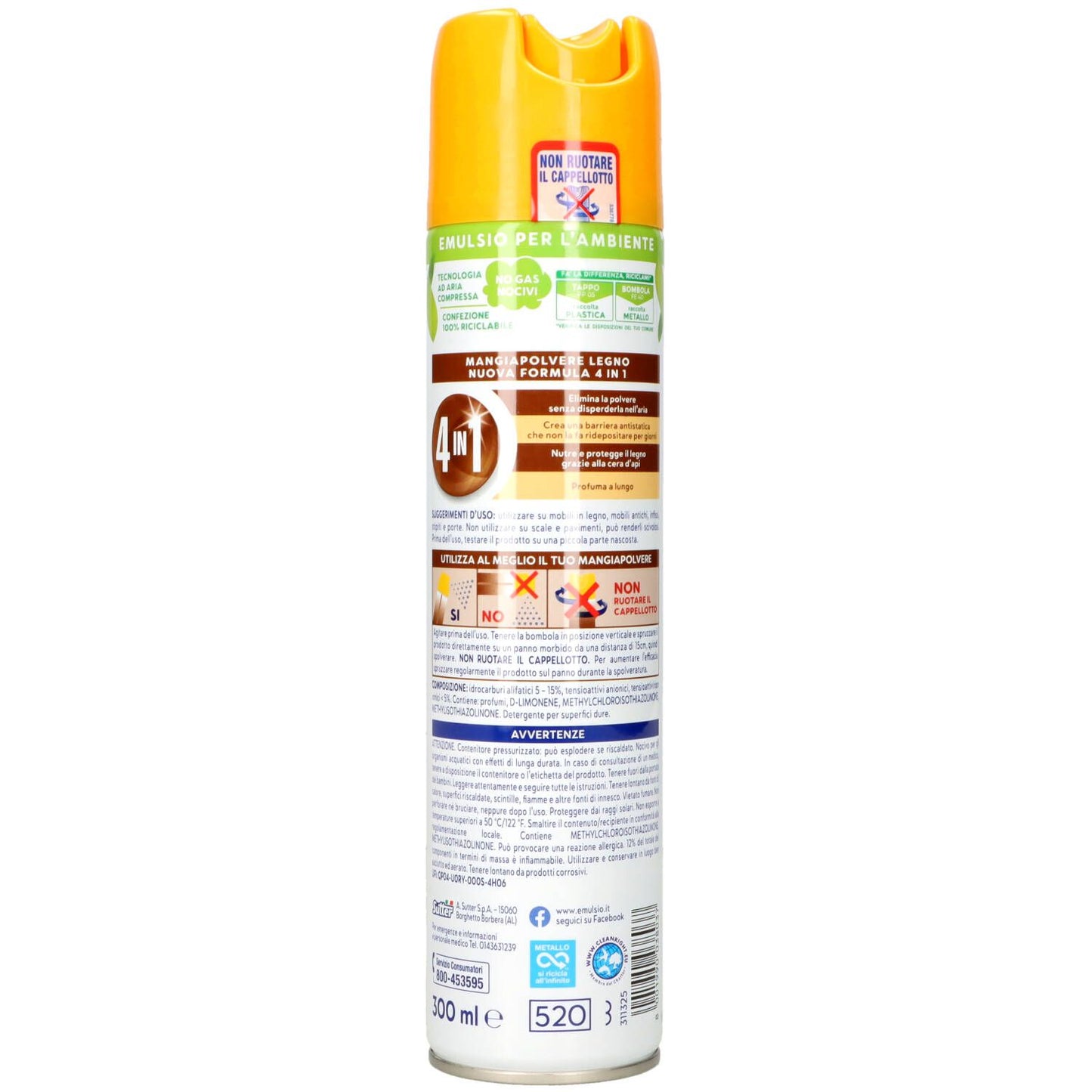 EMULSIO MPOLVERE LEGNO API 300ML