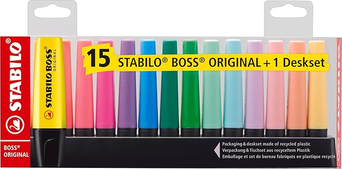 STABILO EVIDENZIATORE A PENNA STABILO BOSS ORIGINAL DESK SET