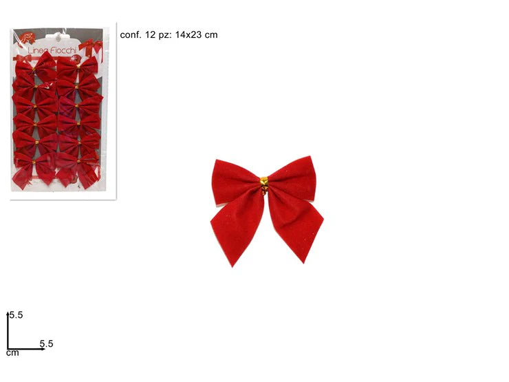 FIOCCHI 5.5CM SET 12 ROSSO JW51512/R