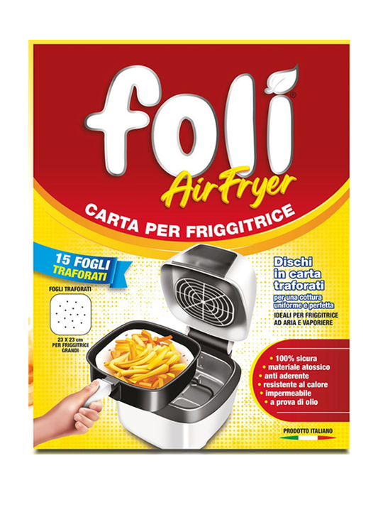 FOLI AIR FRYER FOGLI PER FRIG. ARIA QUADRA 23X23 CM