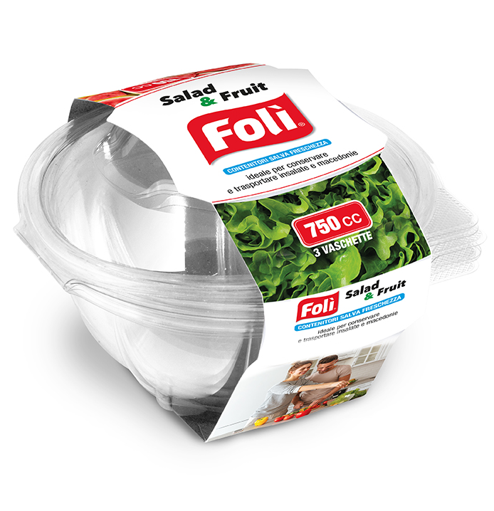 FOLI PACK CONT.SALVAFRESCH. SALAD E FRUIT 750CC 3PZ