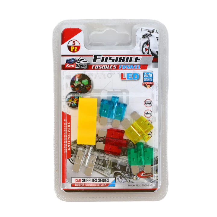 FUSIBILE LAMELLARI CON SPIA LED