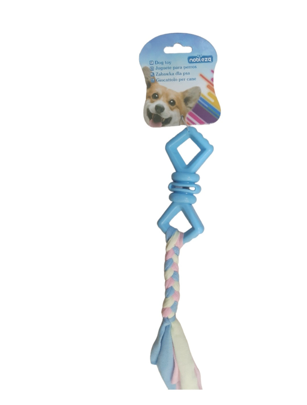 GIOCATTOLO IN TPR E COTONE CON OSSO