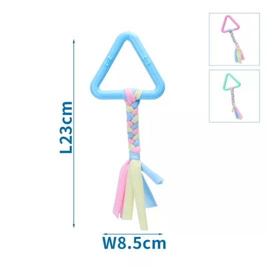 GIOCATTOLO IN TPR E COTONE CON TRIANGOLO